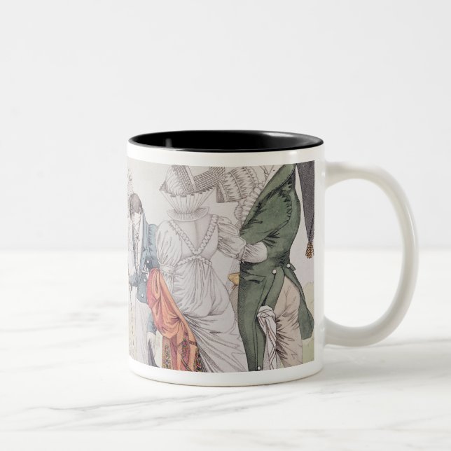 Les Invisibles', c.1807 Two-Tone Coffee Mug (Right)