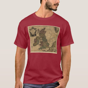 Les Isles Britanniques, 1700's Map T-Shirt