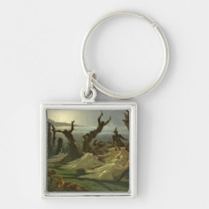 Les Lavandieres de la Nuit c.1861 Key Ring
