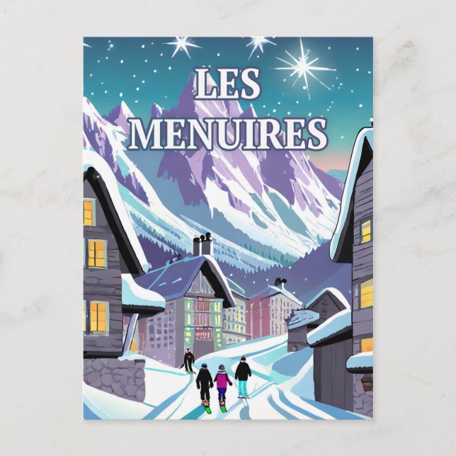 Les Menuires: Winter blast in the Alps Postcard (Front)