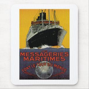 Les Messageries Maritimes Mouse Pad