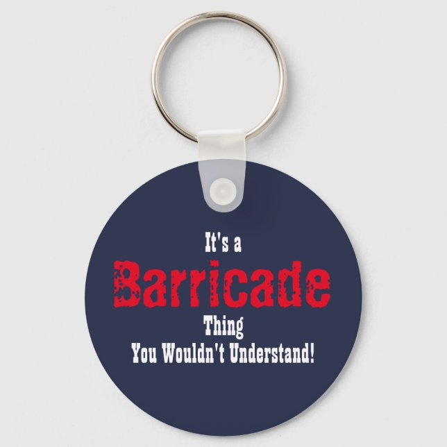 Les Miserables Barricade Keychain (Front)