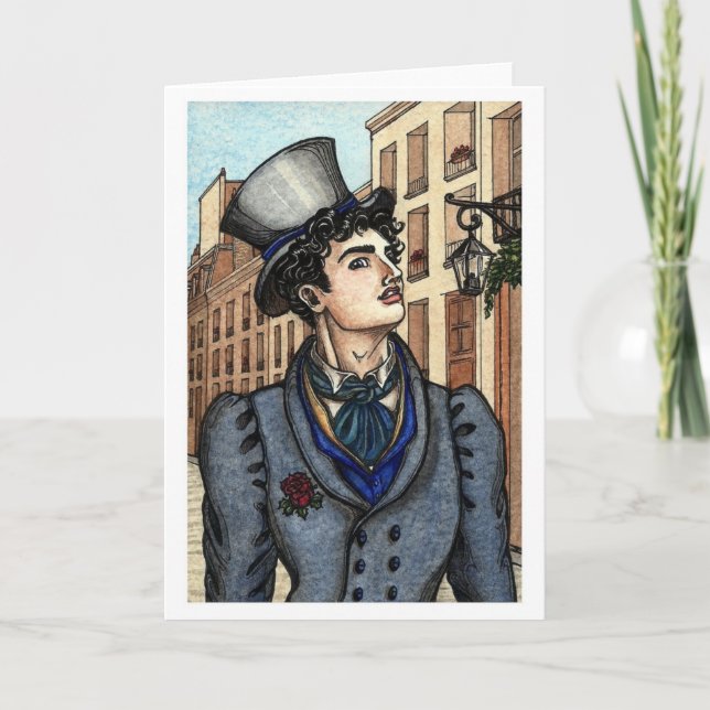 Les Misérables Love: Montparnasse Note Card (Front)
