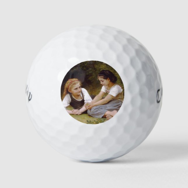 Les Noisettes: Young Girls Collecting Hazelnuts Golf Balls (Front)