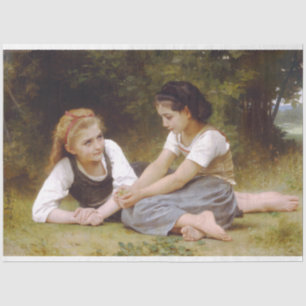 Les Noisettes: Young Girls Collecting Hazelnuts Tissue Paper