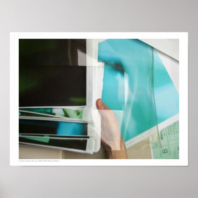 Les Non-Dessins du Jour 2005-06 Moving Blue Poster (Front)