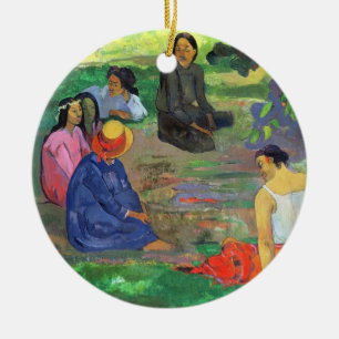 Les Parau Parau (The Gossipers) Ceramic Ornament