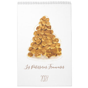 Les Pâtisseries Françaises Calendar