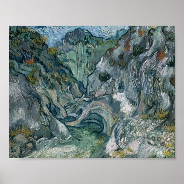 Les Peiroulets Ravine Van Gogh Fine Art Poster (Front)