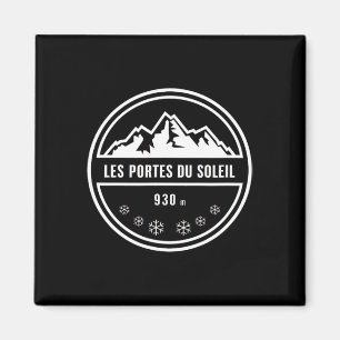 Les Portes Du Soleil Alpine Skiing Snowboarding Mo Magnet