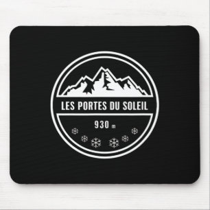 Les Portes Du Soleil Alpine Skiing Snowboarding Mo Mouse Pad
