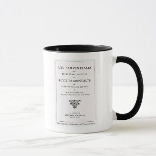Les Provinciales' by Blaise Pascal Mug