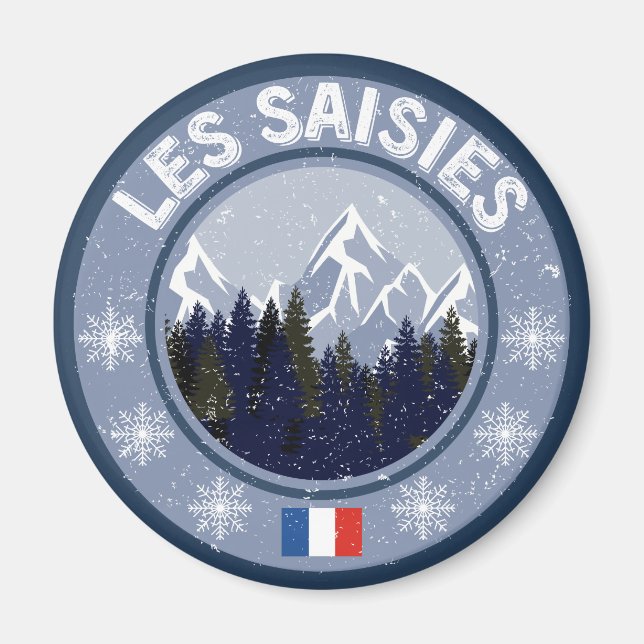 Les Saisies Station de Ski Magnet (Front)