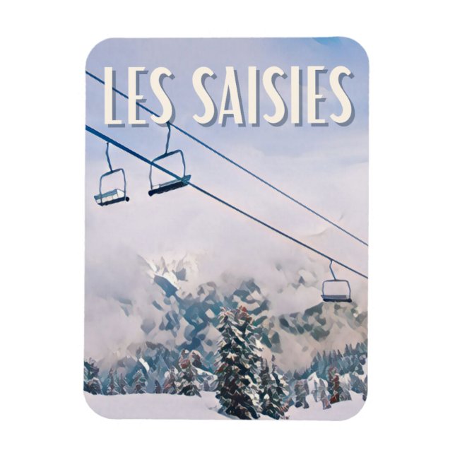 Les Saisies Station de ski  Magnet (Vertical)