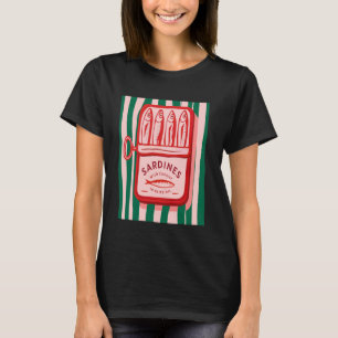 Les Sardines Fisherman Aesthetic Coastal Sardine S T-Shirt