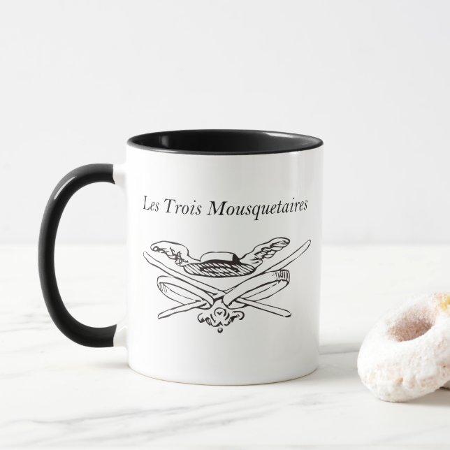 Les trois Mousquetaires - The Three Musketeers Mug (With Donut)
