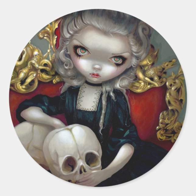 "Les Vampires: Les Crânes" Sticker (Front)