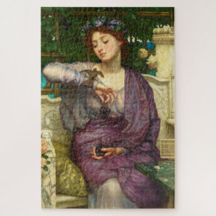 Lesbia and her Sparrow (by Edward John Poynter) Jigsaw Puzzle