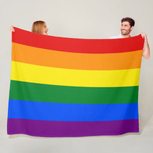 Lesbian and Gay Pride Fleece Blanket