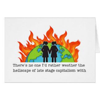 Lesbian Anniversary Funny Progressive Card