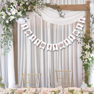 Lesbian Brides Regency Pink Roses Bunting