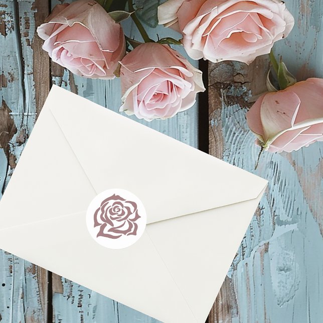 Lesbian Brides Regency Pink Roses Classic Round Sticker (Creator Uploaded)