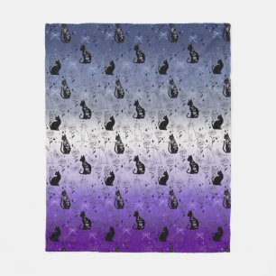 Lesbian Butch Pride Black Cat - Mystical Witchy Fleece Blanket