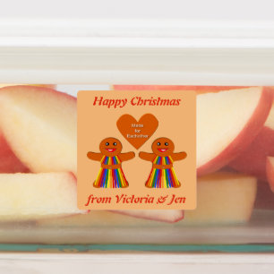 Lesbian Christmas Gingerbread Ladies Couple Custom