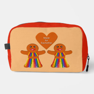 Lesbian Christmas Gingerbread Ladies Couple Dopp Kit