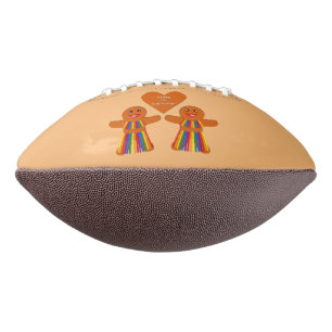 Lesbian Christmas Gingerbread Ladies Couple  Football