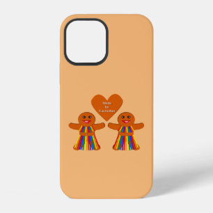 Lesbian Christmas Gingerbread Ladies Couple iPhone 12 Case