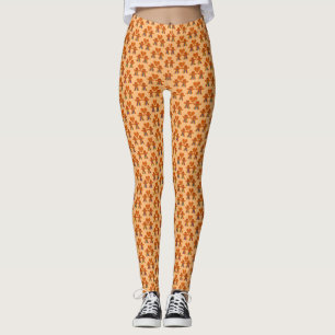 Lesbian Christmas Gingerbread Ladies Couple  Leggings