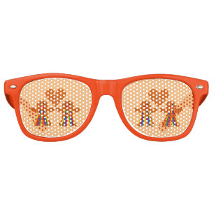 Lesbian Christmas Gingerbread Ladies Couple Retro Sunglasses