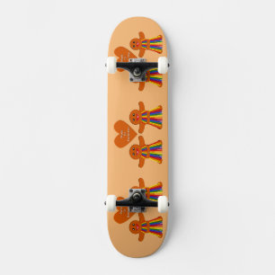 Lesbian Christmas Gingerbread Ladies Couple Skateboard