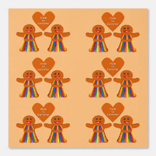 Lesbian Christmas Gingerbread Ladies Couple  Wallpaper
