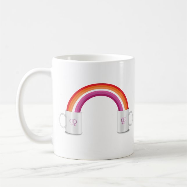 Lesbian Coffee Date Mug (Left)