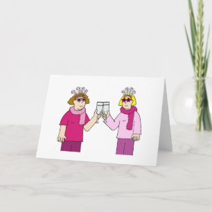 Lesbian congratulations. card