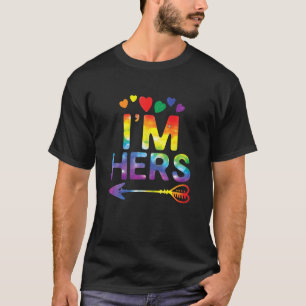 Lesbian Couple Funny I'm Hers Matching LGBT Pride T-Shirt