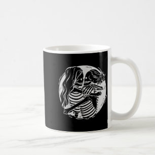 Lesbian Couple Lgbtq Pride Skeletons Kissing Valen Coffee Mug