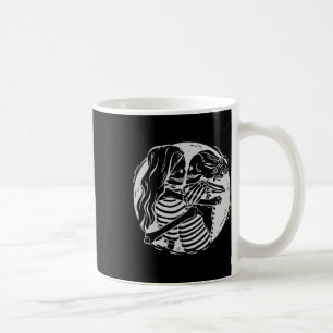 Lesbian Couple Lgbtq Pride Skeletons Kissing Valen Coffee Mug