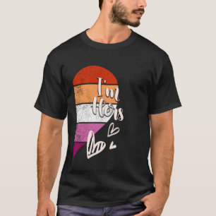 Lesbian Couple Matching Sheu2019s Mine & Iu2019m H T-Shirt