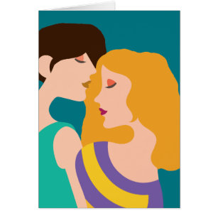 Lesbian Couple Romantic Women in Love Card