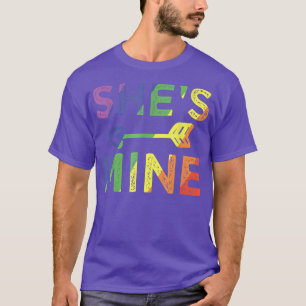Lesbian Couple She's Mine I'm Hers Matching LGBT P T-Shirt