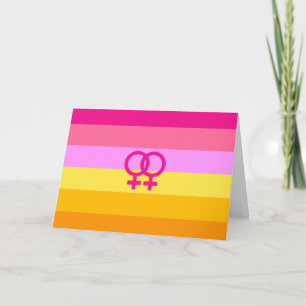 Lesbian Dawn Pride WLW Card