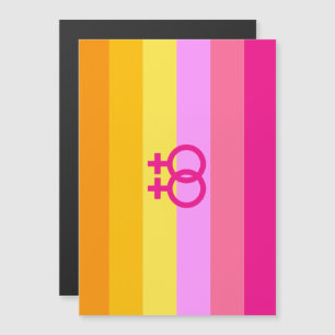 Lesbian Dawn Pride WLW Magnetic Invitation