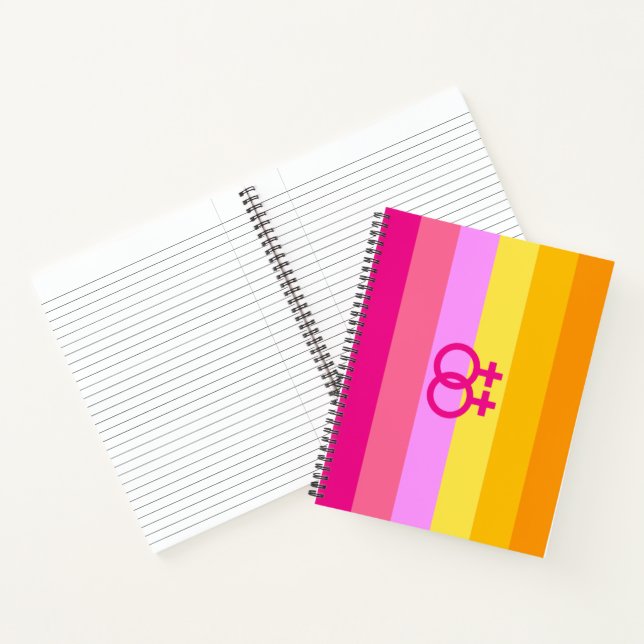 Lesbian Dawn Pride WLW Notebook (Inside)