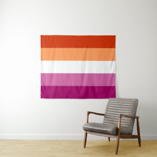 Lesbian Flag 50 x 60 Tapestry