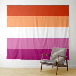 Lesbian Flag Extra Large LGBT Tapestry