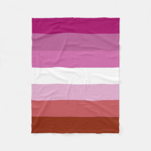 Lesbian flag fleece blanket