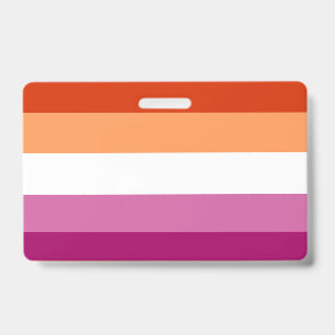 Lesbian flag ID badge